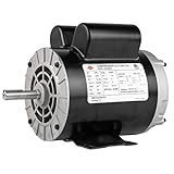 2 HP SPL 3450 RPM, 56 Frame, 120/240V, 15/7.5Amp 5/8' Shaft, Single Phase NEMA Air Compressor Motor - EM-02