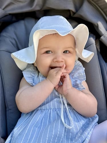 Baby Sun Hat Kids with UPF 50+ Sun Protection Wide Brim Adjustable Beach Hats for Boys Girls2