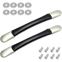 MroMax 2Pcs Luggage Handle 10.24" x 1.22" L x W Plastic Pull Handle Grip Replacement 260mm x 31mm for Luggage Suitcase Box Black Tone