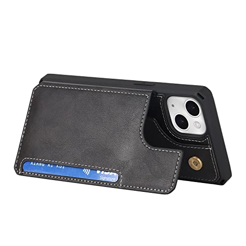 OZKURT Capa carteira para iPhone 14/14 Pro/14 Plus/14 Pro Max, com compartimento para cartão, capa à
