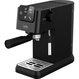 Beko CaffeExpertoTM CEP5302B Manual Espresso machine | Colour Touch Display | Integrated Milk Frother | Dual Nozzle | 15 Bar pressure | Black | Easy cleaning