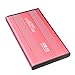 Produktbild Externe Festplatte 2tb,USB 3.0 Tragbare Festplatte extern für PC, Mac, Desktop, Laptop, MacBook, Chromebook (2tb, rot)