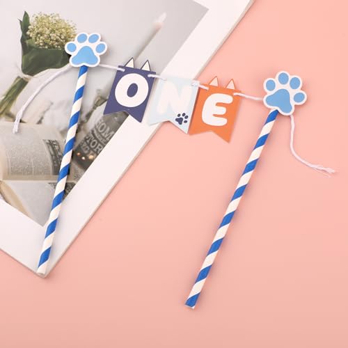 Blue Dog One Cake Topper