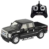 Liberty Imports RC Ford F-350 Super Duty Toy Pickup Truck, Officially Licensed Full Function R/C Radio Remote Control Car Genuine 1:28 Scale Vehicle (Black)