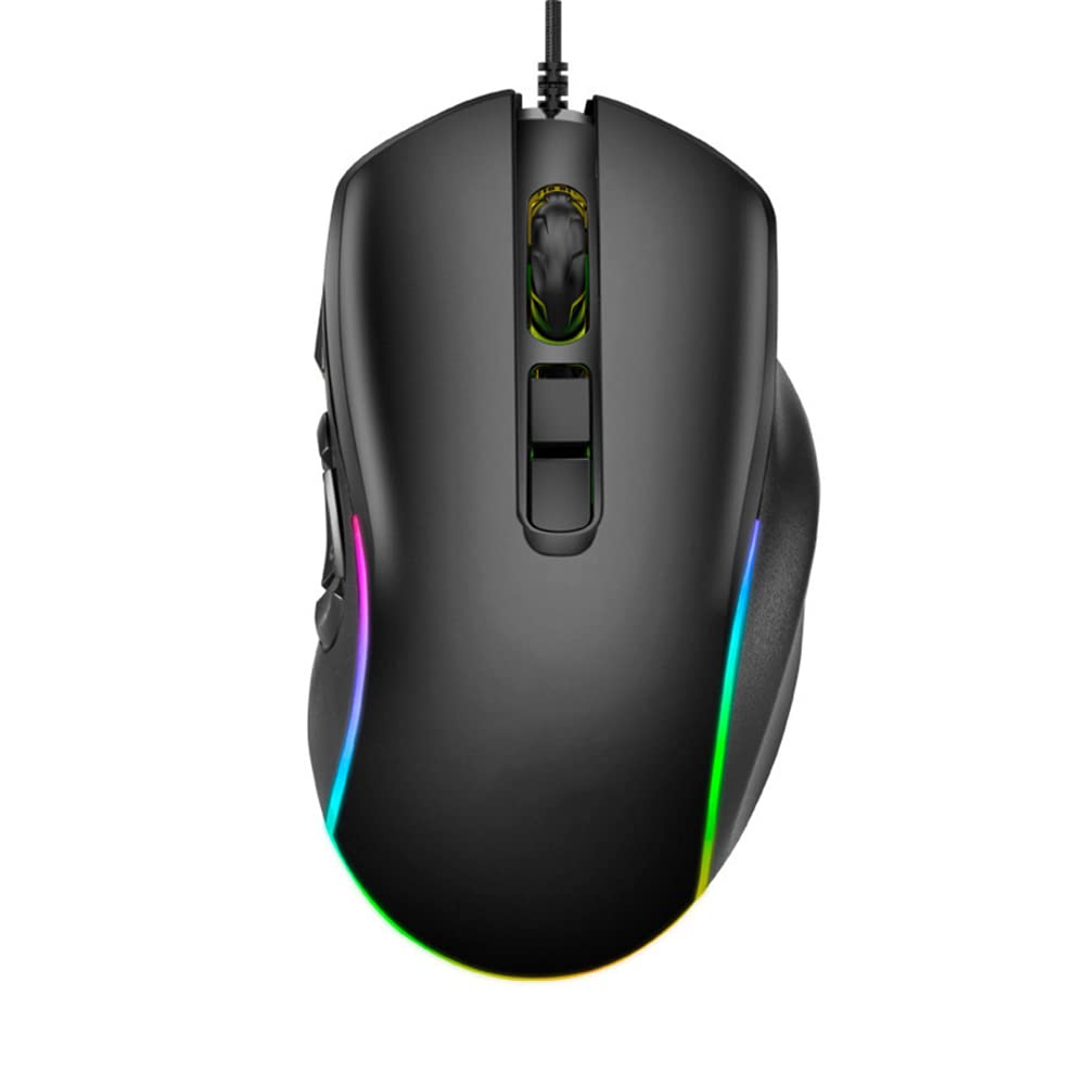 Mysz do gier 6D komputerowa mysz przewodowa ergonomiczna konstrukcja RGB światło optyczne myszy do laptopa PC