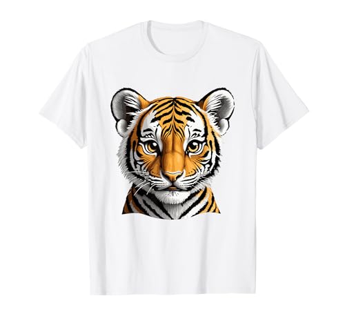 Tigre mignon animaux de la jungle câlin enfants animaux de compagnie T-Shirt