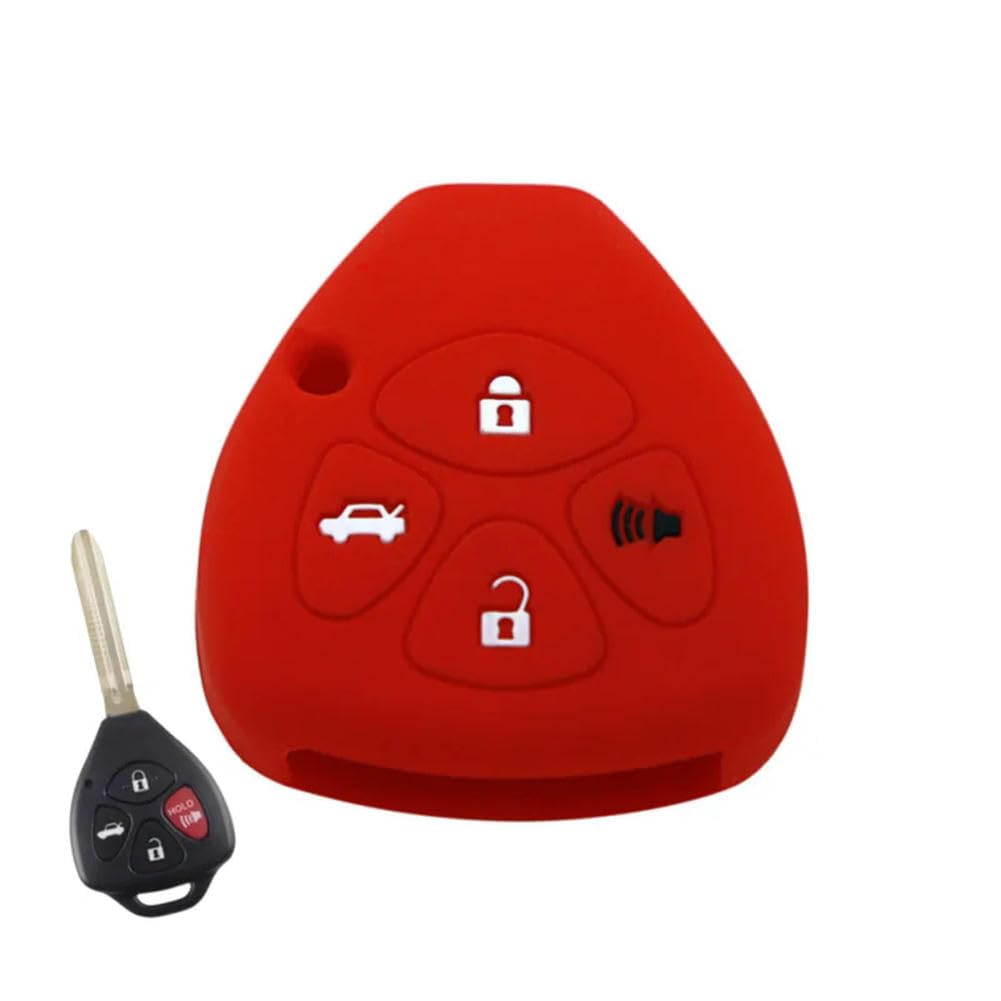 toothgeneric Custodia Chiavi TPU Cover Chiave, Guscio Chiave Copri Chiavi Auto Telecomando, per Toyota Corolla Camry Reiz RAV4 Crown Avalon Venza Matrix Yaris 4Runner