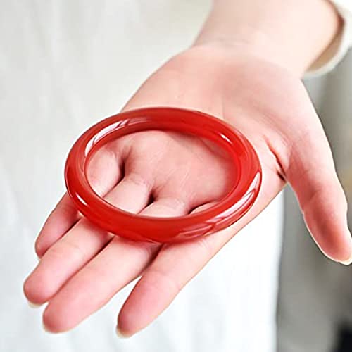 Jade rouge de Chine pour femmes : finis les bracelets fragiles | Jonc 54mm