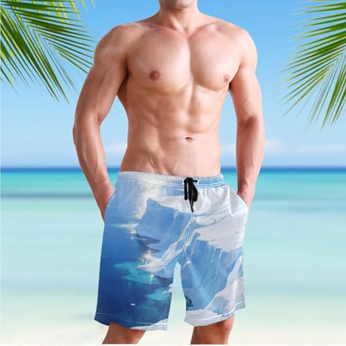 Men's Ocean Ice Swim Trunks Shorts Swimwear Beach Board Short Bathing Suits 23029693