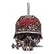 Nemesis Now Slayer Totenkopf Hängende Ornament 8cm, Bronze, Harz, Offiziell lizenzierte Slayer Merchandise, Helmschädel Design, in Harz gegossen, sorgfältig handbemalt