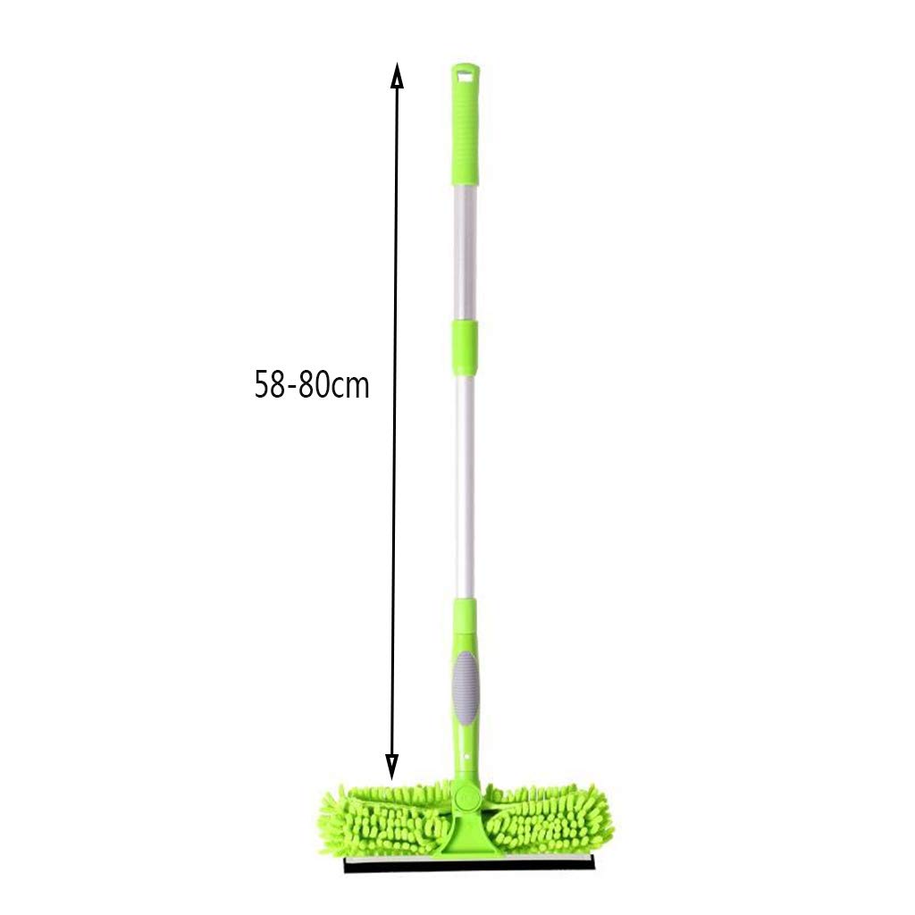 Herramienta Limpieza Ventanas, Bright Tools Limpiador Ventanas telescópico Alto, Equipo Limpieza Ventanas, Poste telescópico 58-80 cm Largo, lo Mejor para Ventanas Largo Alcance