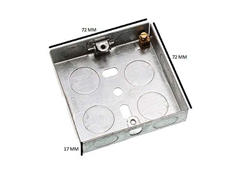 Unterputzdose aus Metall, 16 mm tief, 20 Stück