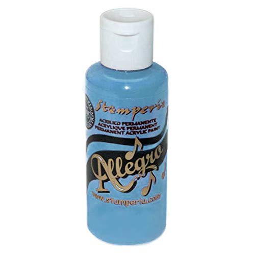 Stamperia Allegro Paint 60 Ml – Colore Powder Blue, Per Decorazione E Hobby Creativi - 2