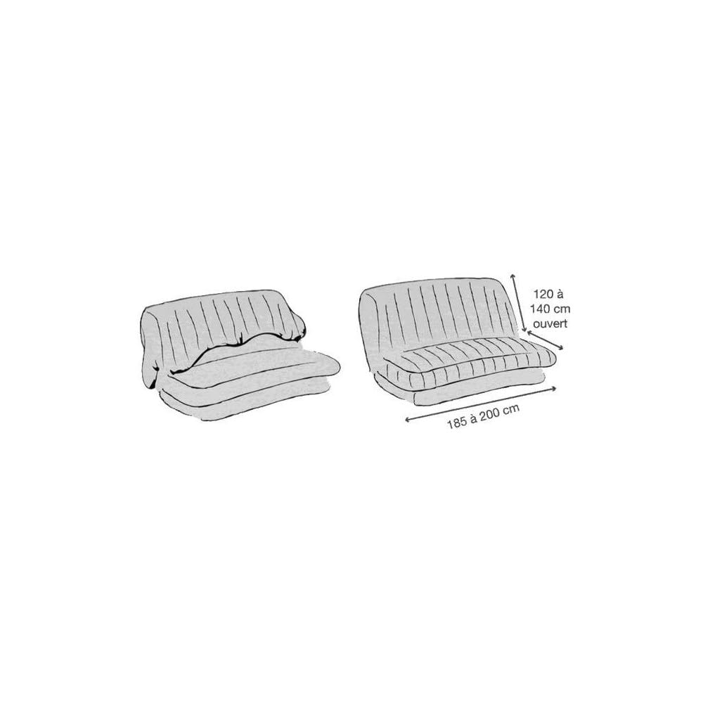 marque L3C Housse de clic clac matelassé Essentiel Beton