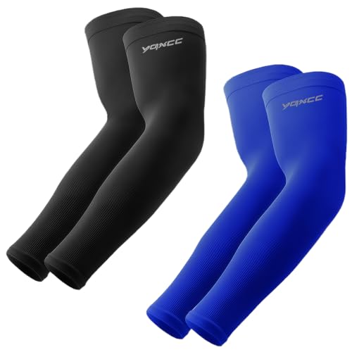 Image of YQXCC Arm Sleeves Cooling UV Sun Protection Sport Compression for Men Women