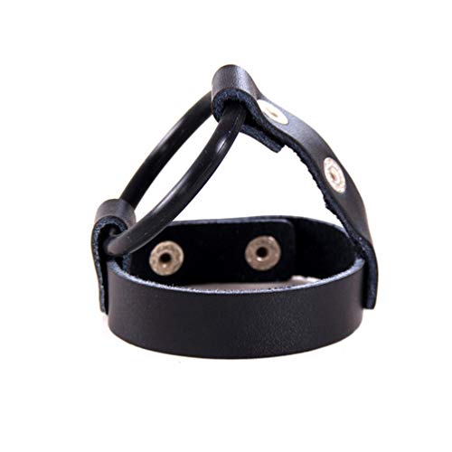 EXCEART 1Pc Penisring Cockring Zwart Siliconen Penis Stimulator Penis Enhancer Ringen Lederen Penis Sleeve Rekbare… - Image 7