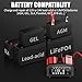 E-FAST 25A Smart Car Battery Charger, 12V/24V Automatic Automotive Battery Maintainer & Desulfator with 200s Booster Mode - Adjustable Amp Trickle Charger for Lead-Acid, AGM, Gel, LiFePO4