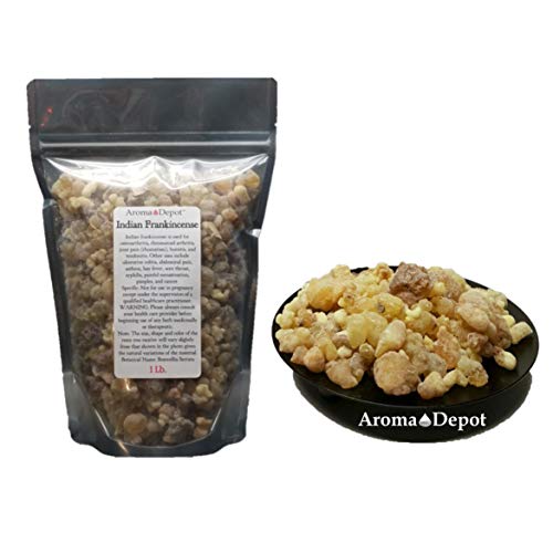 Indian Frankincense Resin Organic Aromatic Tear Rock Incense Olibanum Gum Bulk (1Lb)