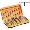 ORIA Ratchet Screwdriver Set, 42 in 1 Magnetic Screwdriver Kit with T Handle, Repair Tool Kit with 40 PCS Precision Bits, Portable Storage Case for Home Appliances, DIY