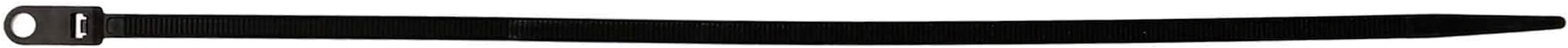BMCT11 Black Mount Cable Tie 11-Inch, 50-Pound (100-Pack)