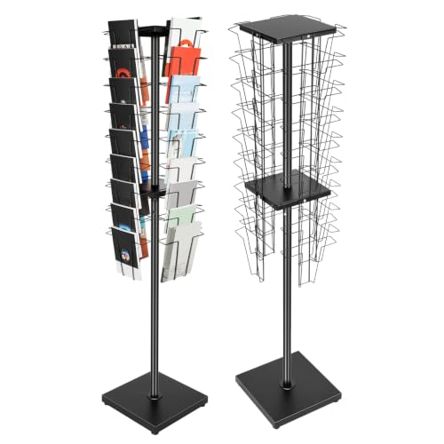OKCJHXGA 36-Pocket Rotating Magazine Rack