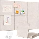 Lifewit 90x60 cm Tablones Decorativos/Fotográficos/Memorándum Grandes de Fieltro Adhesivo, Beige