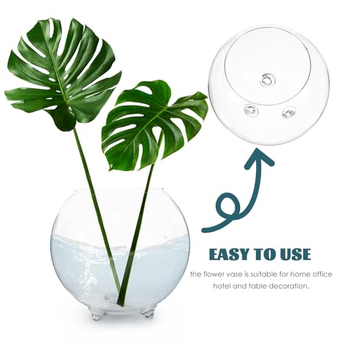 Jarrón de vidrio de diseño elegante y funcional para flores 4