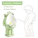 Frog Pee Training,Potty Training Urinal for Boys Kids Toddler Standing Urinal Wall-Mounted Toilet with Funny Aiming Target,Green