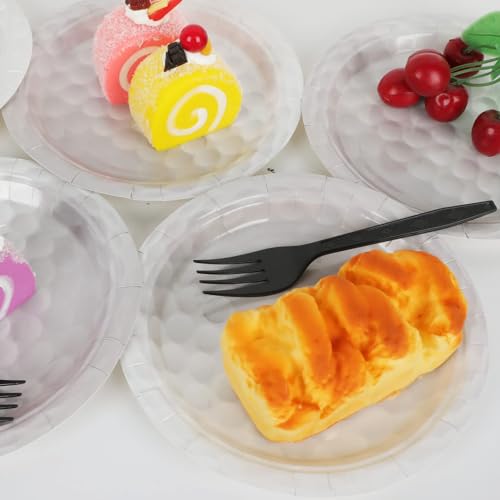 Image of gisgfim 24 Pcs Golf Paper Plates 7 inch Golf Birthday Party Disposable Dessert Plates Supplies Decorations Tableware for Fans Wedding Party Baby Shower Birthday