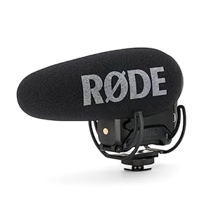 Rode VideoMic Pro+ Camera-Mount Shotgun Microphone,Black