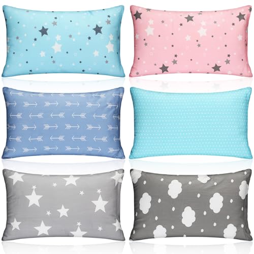 Kigley 6 Pack 12 Pack Mini Pillows for Daycare, Travel, Nap, Small Soft Breathable Machine Washable Sleeping Pillows for Pet Dog