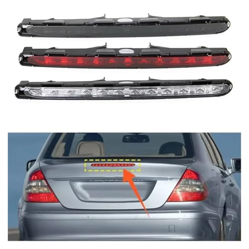 Lámpara de freno adicional negra compatible con Benz E-Class W211 3