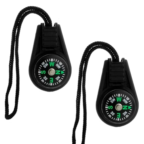 2 Pack brújulas mini portátiles líquidas para camping
