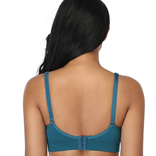 GXXGE 4Pack Nursing Bra for Breastfeeding Maternity Bras Push Up Silk Seamless Pregnancy Bralette Underwear Black Beige Rosered Blue Small