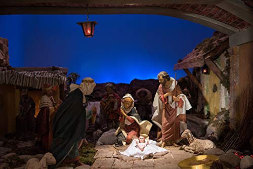 Lb Birth Of Jesus Backdrop Christmas Figurines Baby Jesus Holy Night Nativity Background For Photography Three Wisemen Sheep Photo Background 7X5Ft Vinyl Portrait Photo Booth Shooting Studio Props #TOP1