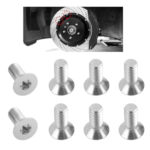 8PCS Brake Rotor Screws OEM#11609271,Brake Rotors Front and Rear Set Screws for Securing Brake Discs to Wheels,Replacement Brake Part Compatible with GMC,Buick,Chevrolet