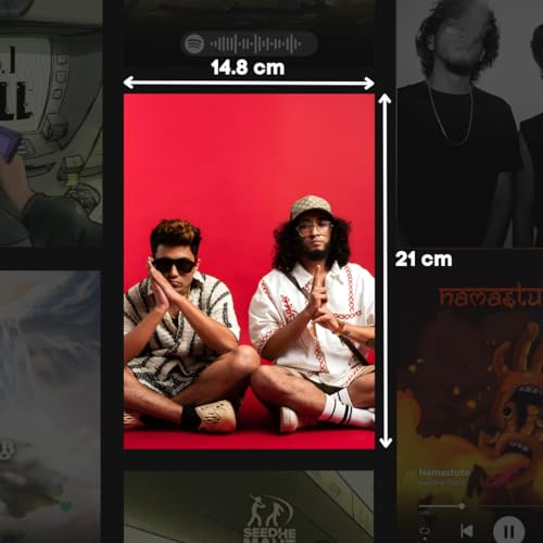 Image of Funk You Store Seedhe Maut Mini Posters | Set of 14 A5 Posters | Spotify Codes | Album covers poster | Desi Hip Hop (DHH) 101, Lunch Break | Home, bedroom and mobile accessories | Gift Item