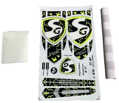 hardik pandya yellow sr-26 cricket bat sticker glossy shine with fiber tape and Grip (B0D7QSN8H6) Amazon Price History, Amazon Price Tracker