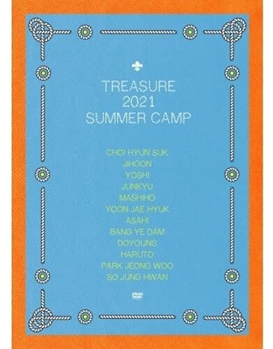 Treasure 2021 Summer Camp (NTSC/Region 0) (incl. 152pg Photobook, 132pg Making Of Book, Mouse Pad, Photo Bookmark Set, Accordion Postcard Set, 12x Large Photocards, 12x Mini Photocards + 12x Polaroid Set)