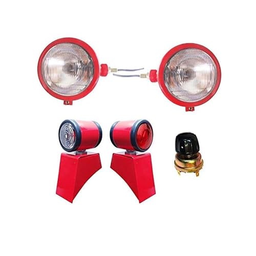 Tractor Lights Headlights Assemblies Butler Style Light,Switch 12v Bulbs for David Brown 700 800 900 1200 Series Massey Ferguson Tractor Parts 35 35X 65 765 | Case/IH Tractor B250 B275 B414 B444