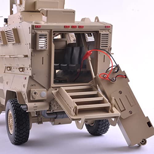 Nu3Vita 1/16 2.4G Rc Military Armored Fighting Vehicle Model, Us Maxxpro Mrap Model Military Vehicle Toys For Kids Teens Adults #TOP2