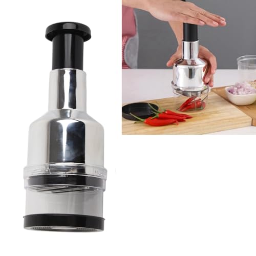 Cortador manual de alimentos en acero inoxidable miniatura 7