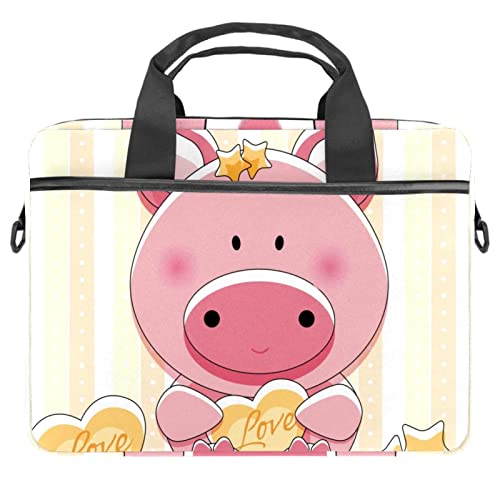 Bolso bandolera para ordenador de 13.3 pulgadas y funda de tableta 14 pulgadas rosa