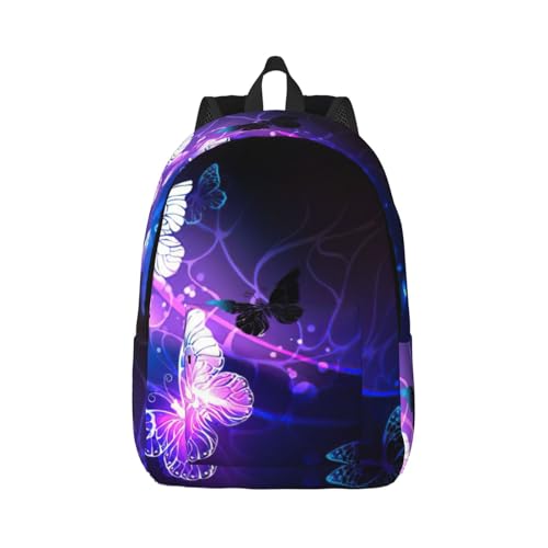 Mochila para enfermera con estampado de mariposas blancas de mano viaje mujer
