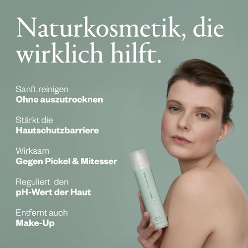 Pflegende Reinigungsmilch - 100ml - Intensive Gesichtsreinigung gegen Unreinheiten & Mitesser - mit Bio-Molke, Aloe Vera, Salbei, Mandel- & Jojobaöl - hergestellt im Chiemgau – Bild 3