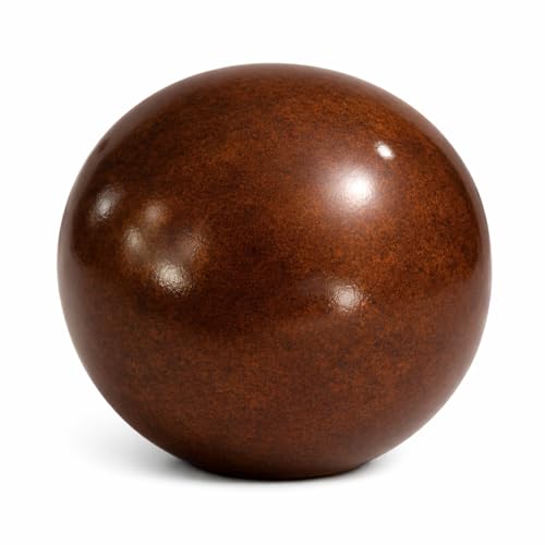 Jardin boule Poterie En Céramique Marron brillant pour une utilisation en extérieur Diamètre 30 cm résistant au gel