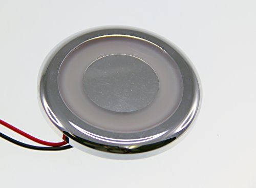 Pactrade Marine 1PCS Chrome LED Ceiling Interior Courtesy Light 10-30VDC 180LM