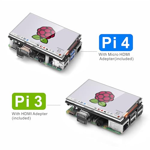 Image of OSOYOO 3.5 inch HDMI LCD Touch Screen for Raspberry Pi 5 4 3 2 with Stylus Pen