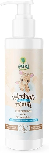 Loção Hidratante Infantil Probiótico Verdi Natural para tratamento dermatite atópica