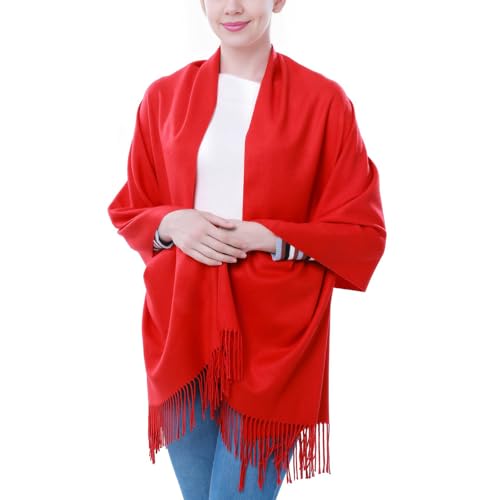 Image of Pashmina Scarf and Shawl - Soft Women Pashminas Wrap for Wedding Evening Party dresses
